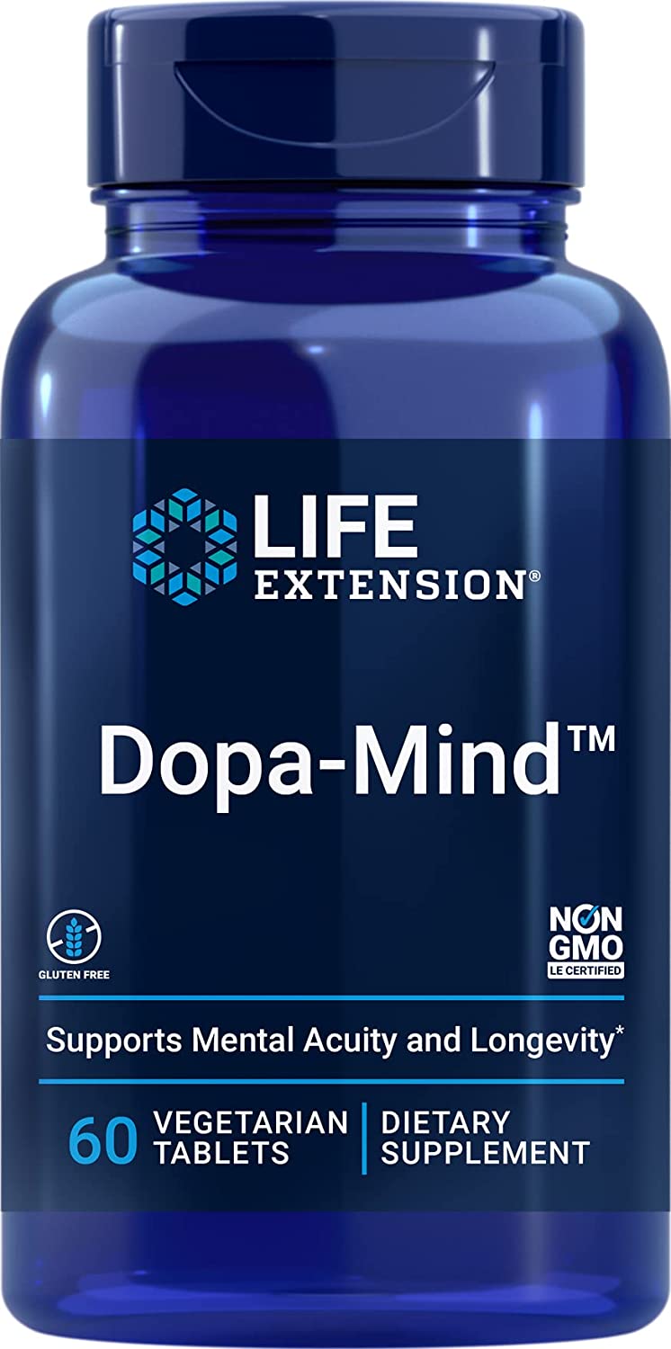 Dopa-Mind , 60 vegetarian tablets - Life Extension