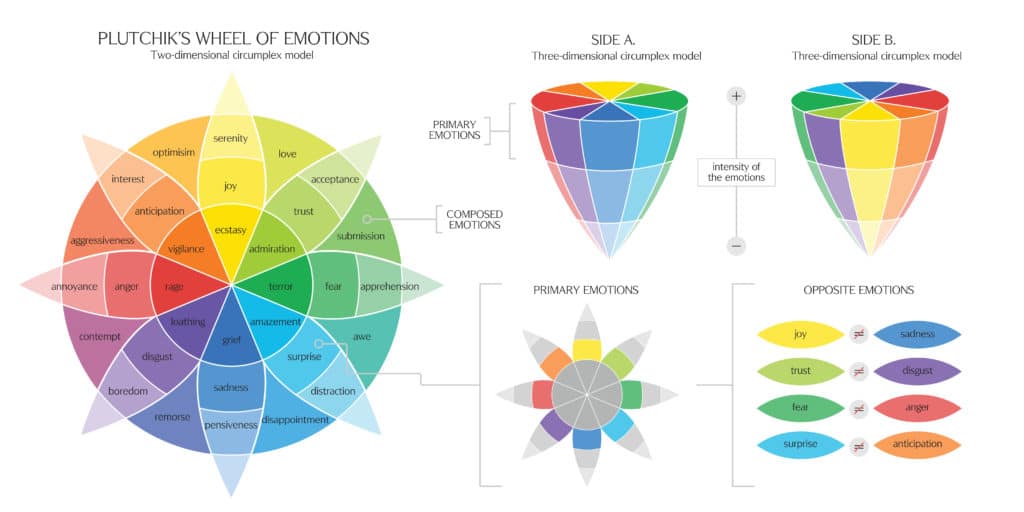 Emotions Wheel Anxiety Coping Skills for Kids