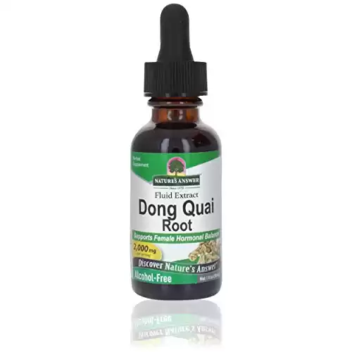 Nature's Answer Dong Quai Root - Alcohol Free Gluten Free 100% Vegan | Menopause Support | Female Hormonal Balance | Fertility Support