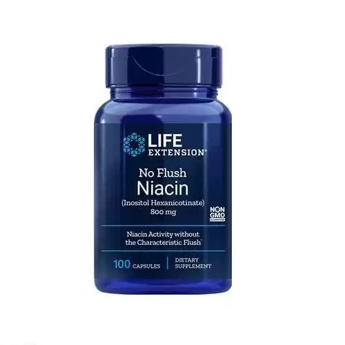 Life Extension - No Flush Niacin - 800 Mg - 100 Caps (2-Pack)