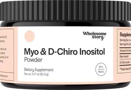 Myo-Inositol & D-Chiro Inositol Powder | Hormonal Balance & Healthy Ovarian Function Support for Women | Vitamin B8 | Great Alternative to Inositol Capsules & Supplement| 40:1 Ratio | 30-D...