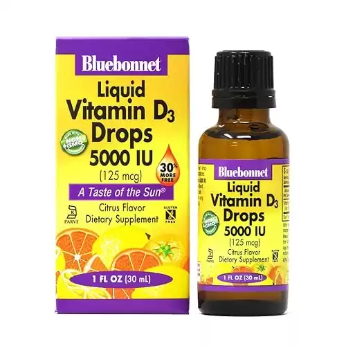Bluebonnet Nutrition Liquid Vitamin D3 Drops 5000 IU