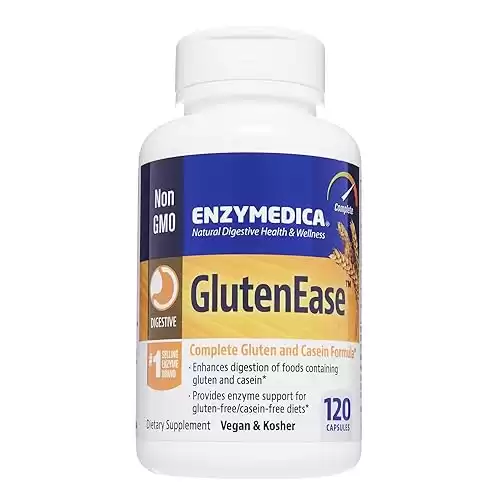 Enzymedica GlutenEase, Food Intolerance Digestive Aid 120 Capsules (FFP)