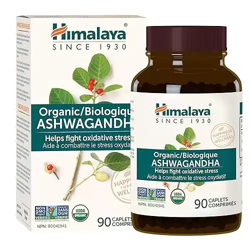 Himalaya Organic Ashwagandha, Stress Relief, Energy USDA Certified Organic, Non-GMO